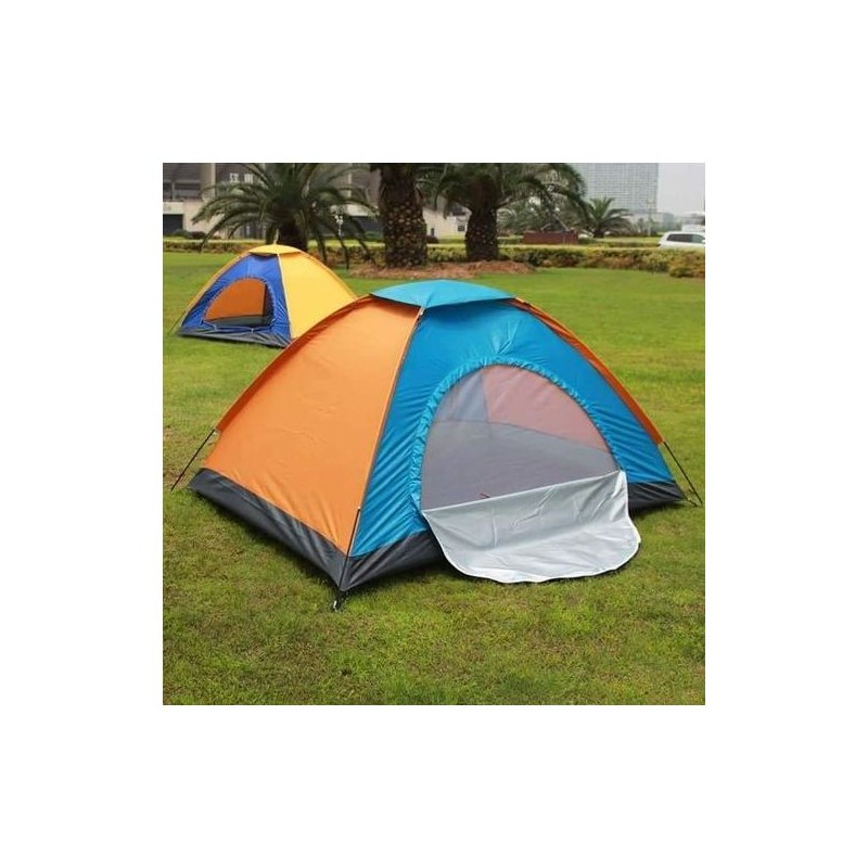 Tente De Camping pour 4 Personnes multicolore