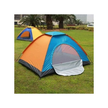 Tente De Camping pour 4 Personnes multicolore