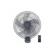 Ventilateur Mural Evernal- 16″ Oscillation à 90° – 3 Vitesses – Inclinaison réglable + Télécommande – Gris