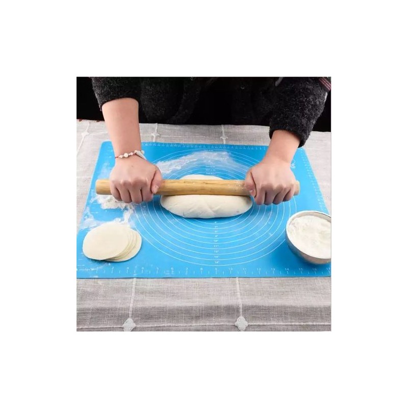Tapis de cuisson en silicone pour pâtes à rouler Couleur Bleu