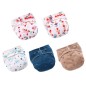 Ensemble de couches lavables - Paquet de 5 couches réutilisables pour bébés avec insert