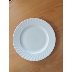Assiette ronde et creuse blanc