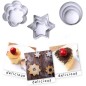 Lot de 12 Emporte Piece Patisserie, Emporte-Pièces Moule à Biscuits Cookie Pâtisserie