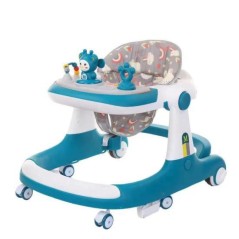 Youplat pour bébé avec roues et siège, 3 en 1, 6 roues pivotantes, voiture de marche, trotteur
