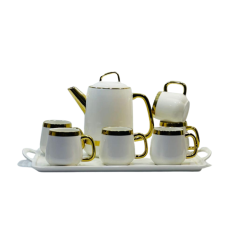 Ensemble de tasses AD-1, boissons au thé en porcelaine nordique plaquée or SLL-1 chez