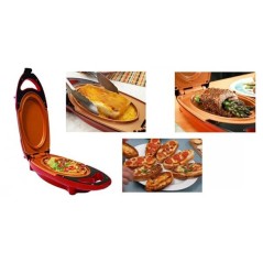Poêle a Omelette - Plaque de Cuisson électrique portable -Poêle omelette deux plaques Revêtement antiadhésif.