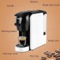 Machine électrique à capsules de café expresso et Nestlé 3 en 1, style italien, appareil de cuisine à 19 barres de pression