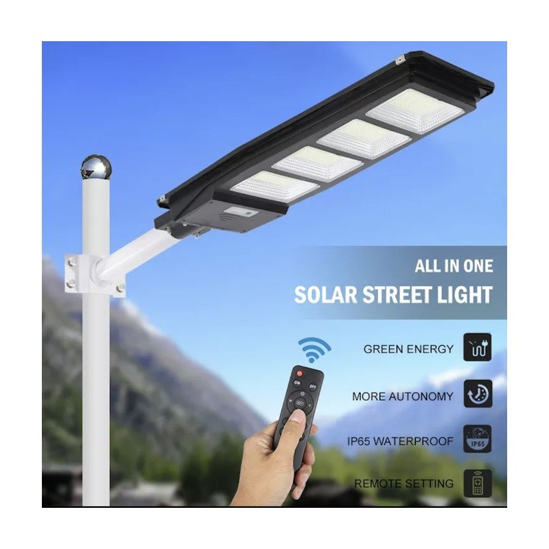 Lampe Solaire Extérieur - N808 - 12 LED - Blanc - Energie Solaire