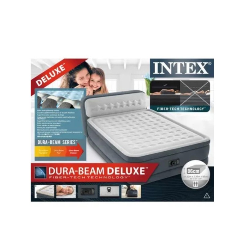 Matelas Gonflable Intex Ultra Plush Tete De Lit Places