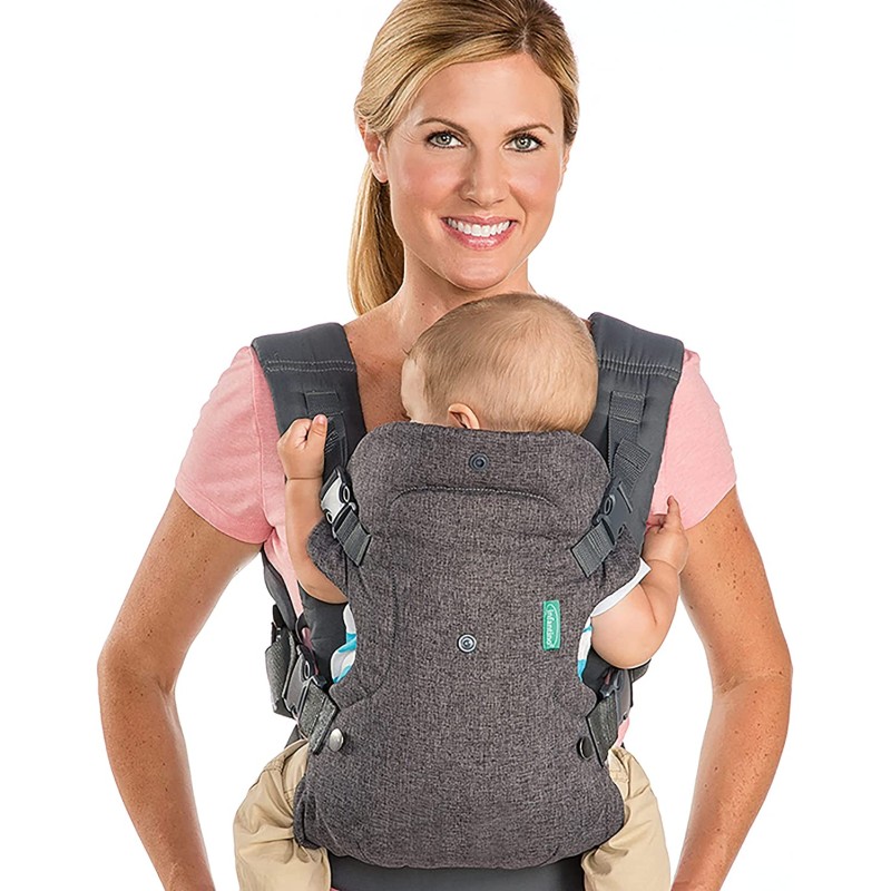 Porte-Bébé 4-en-1 - Porte-Bébé Ergonomique avec 4 Positions de Portage - Pour Nourrissons et Tout-Petits 3,6-14,5 kg