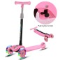 Trottinette enfant Hauteur réglable 3 Roues Super Flash LED Roulement ABEC