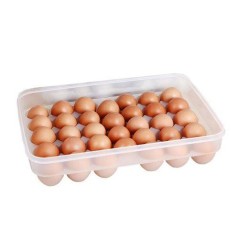 Garde-œuf - Transparent - 34 œufs - Plastique