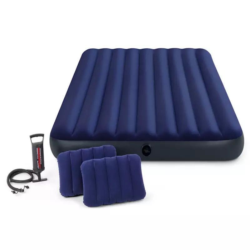 Matelas Gonflable 2 Place + gonfleur.  (152cm * 203cm * 22cm)