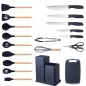 Ensemble d'ustensiles de cuisine en silicone 19 Pieces