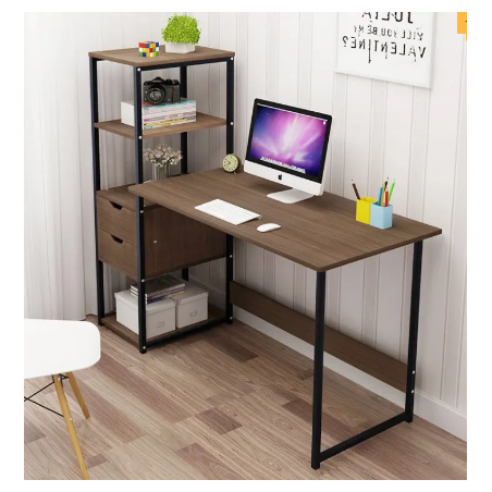 Table de bureau avec tiroir pour ordinateur,