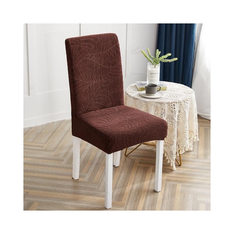 Lot de 2 Housse de chaise de salle à manger, housse de coussin imperméable pour chaise Parson, housse de