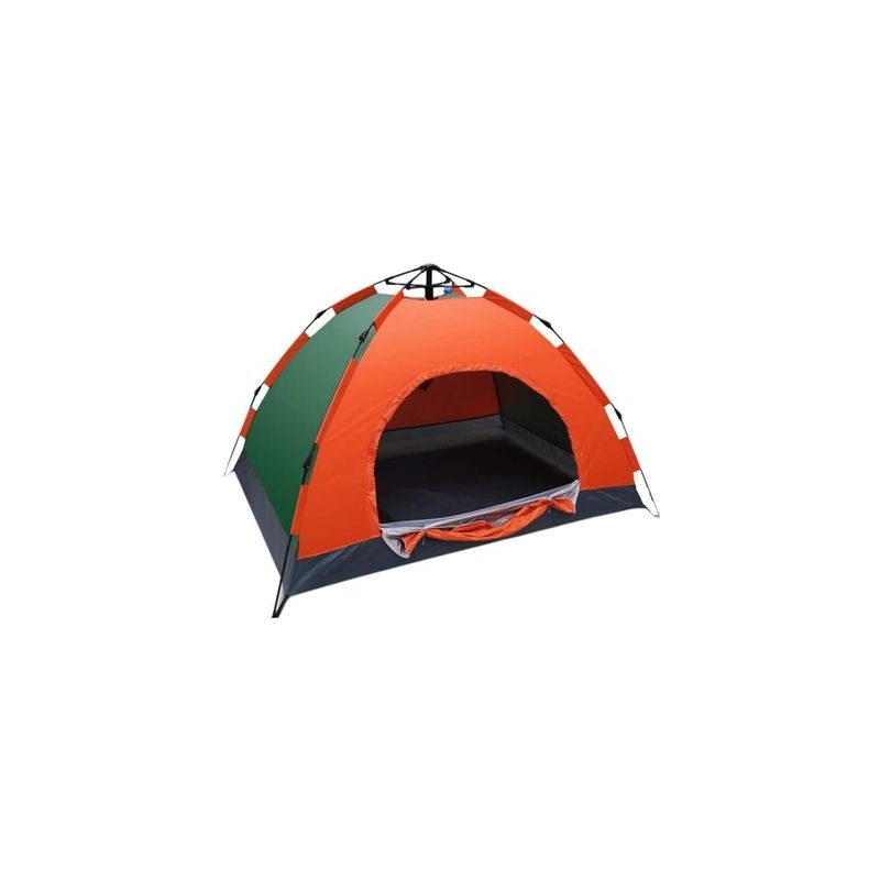 Camping en Plein air Outing Anti-moustiques Tente 3-4 Personnes Grand Espace de Vitesse Automatique Ouvert Plage Camping Pique