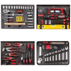 Boite à outils complète Optimus 139 pièces en chrome vanadium - Malette à outils universelle en aluminium