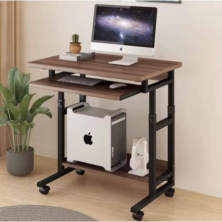 Table bureau avec clavier pour ordinateur portable, bureau,