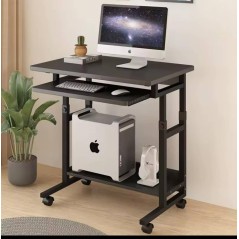 Table bureau avec clavier pour ordinateur portable, bureau,