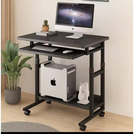 Table bureau avec clavier pour ordinateur portable, bureau,