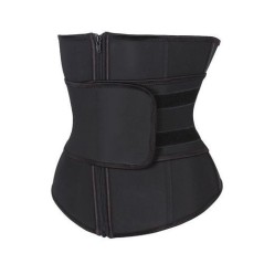 Generic Abdominaux minceur ceintures femmes taille formateur haute Compression Zipper Latex